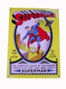 SUPERMAN - metalowy plakat 20 x 26.5 cm - kolekcjonerski dodatek do WKKDC