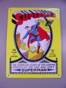SUPERMAN - metalowy plakat 20 x 26.5 cm - kolekcjonerski dodatek do WKKDC