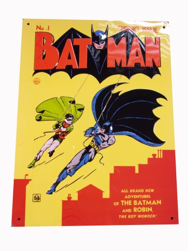 BATMAN - metalowy plakat 20 x 26.5 cm - kolekcjonerski dodatek do WKKDC