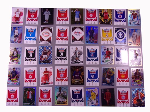 ZESTAW 45 KART PIŁKARSKICH - różne, zestaw nr 6